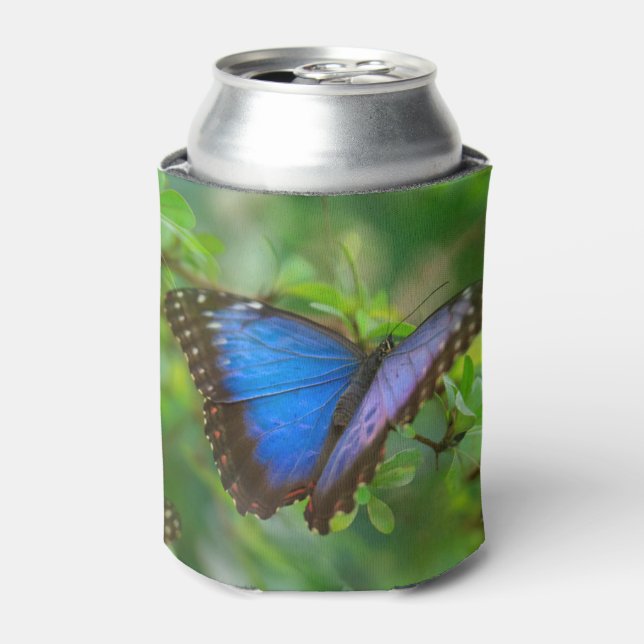 Blue Butterfly Can Cooler (Can Front)