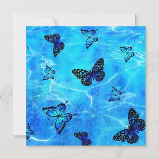 Blue Butterfly Card (Front)