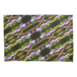 Blue Butterfly Close Up Nature Pattern Pillowcase