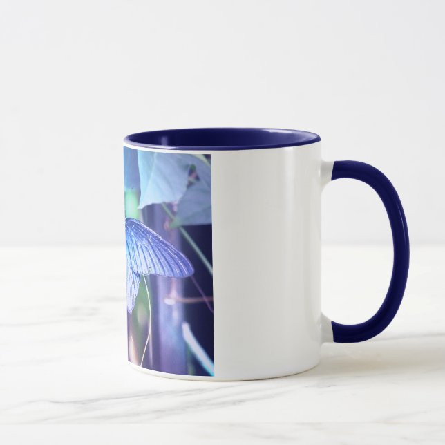 Blue Butterfly Coffee Mug (Right)