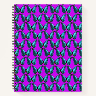 Blue Butterfly College ruled Notebook
