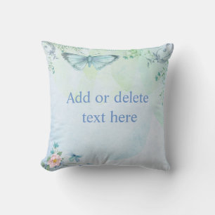 Blue Butterfly Cushion