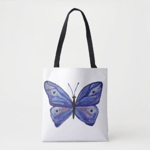 Blue Butterfly Custom All-Over-Print Tote Bag