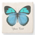 Blue Butterfly Custom Stone Coaster