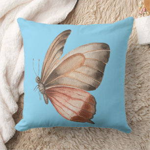 blue butterfly decorative pillows