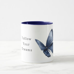 Blue Butterfly Dreams Mug