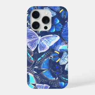 Blue Butterfly Dreamy Nature Aesthetic Celestial iPhone 15 Pro Case