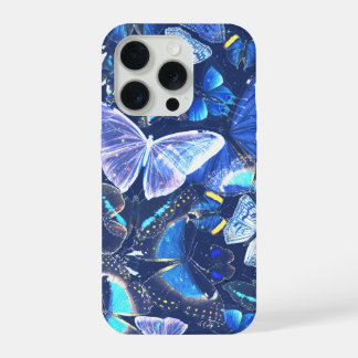 Blue Butterfly Dreamy Nature Aesthetic Celestial iPhone 15 Pro Case