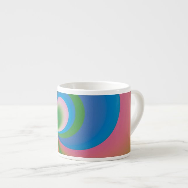 Blue Butterfly Espresso Cup (Front Right)