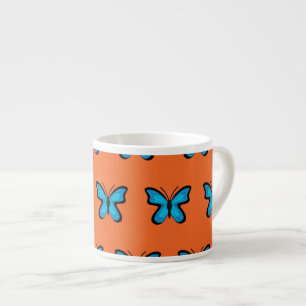 Blue Butterfly Espresso Cup