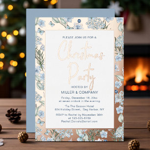 Blue Butterfly Floral Corporate Christmas Party