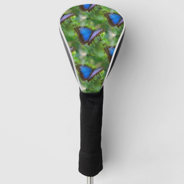 Blue Butterfly Golf Head Cover (Front)