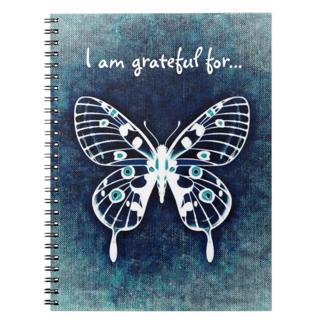 Blue Butterfly Gratitude Journal (Front)