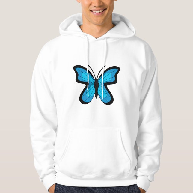 Blue Butterfly Hoodie (Front)