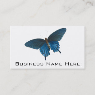 Blue Butterfly Illustration Business Card
