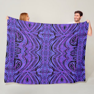 Blue Butterfly in Flight 2 Fleece Blanket