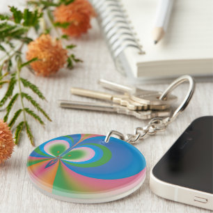 Blue Butterfly Key Ring