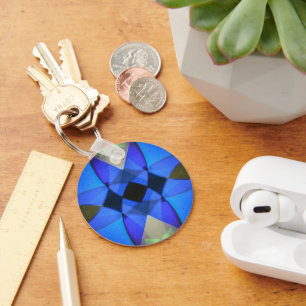 Blue Butterfly Key Ring