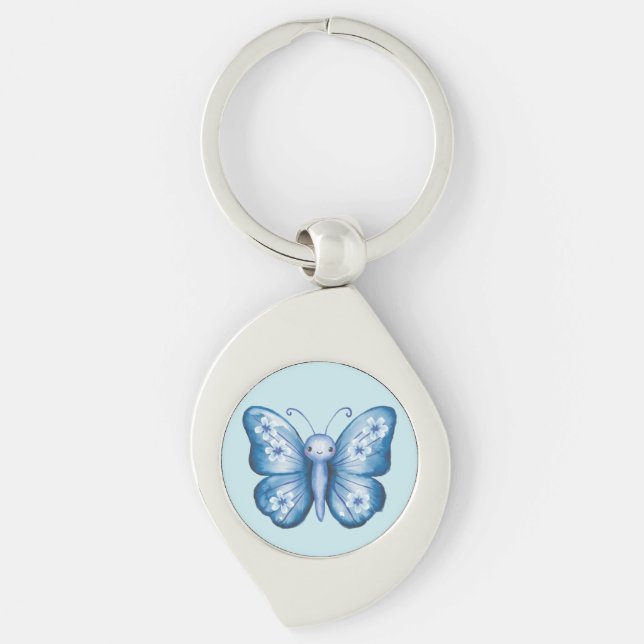 Blue Butterfly Key Ring (Front)