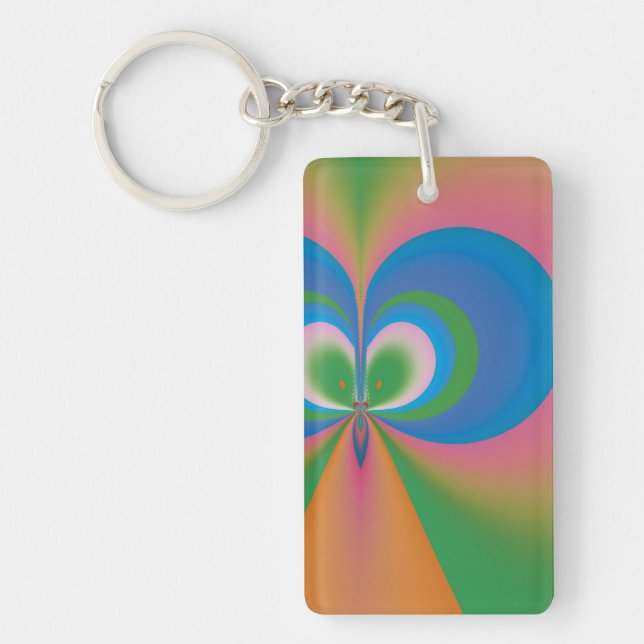 Blue Butterfly Key Ring (Front)