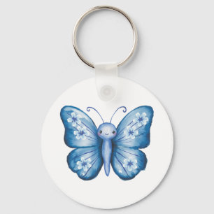 Blue Butterfly Key Ring