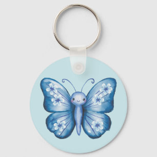 Blue Butterfly Key Ring