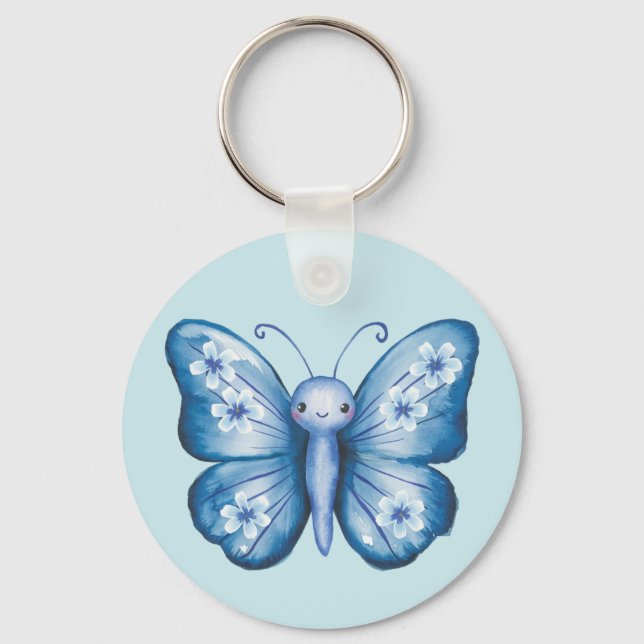 Blue Butterfly Key Ring (Front)