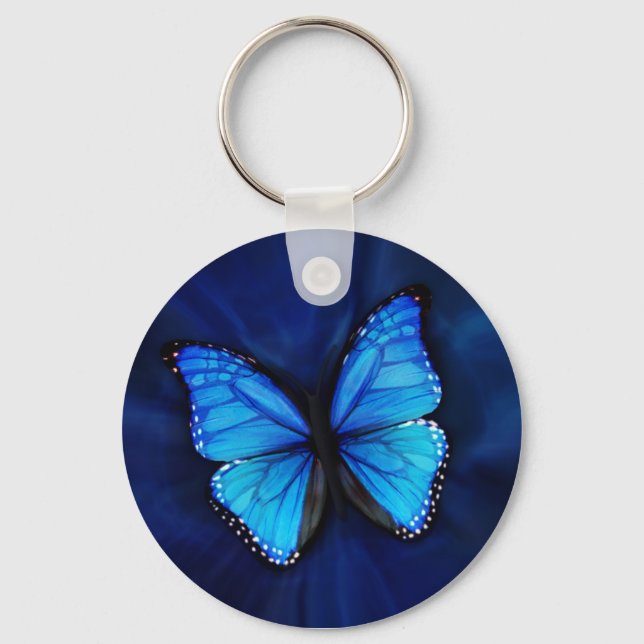 Blue Butterfly Keychain (Front)