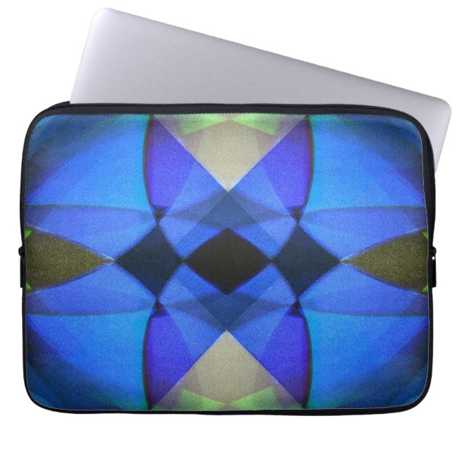 Blue Butterfly Laptop Sleeve (Front)