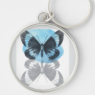 Blue butterfly magic. key ring