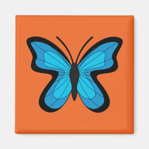Blue Butterfly Magnet