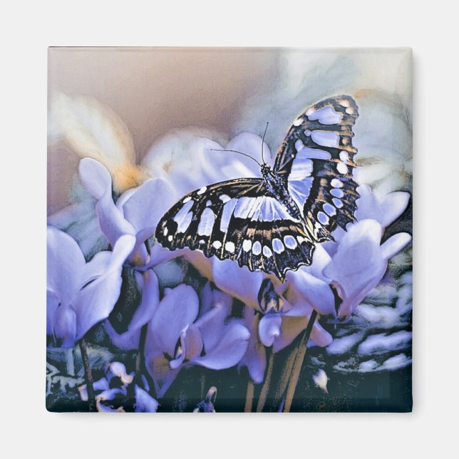 Blue Butterfly Magnet (Front)