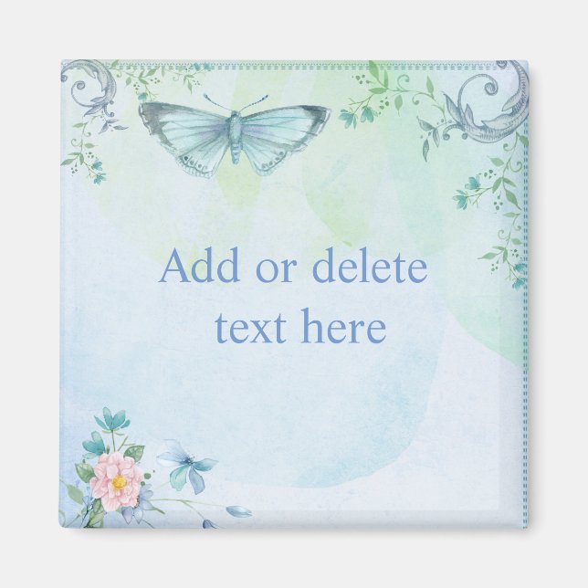 Blue Butterfly Magnet (Front)