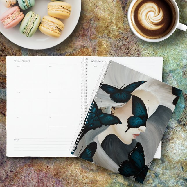 Blue Butterfly Masquerade Elegant Fantasy  Planner (Creator Uploaded)