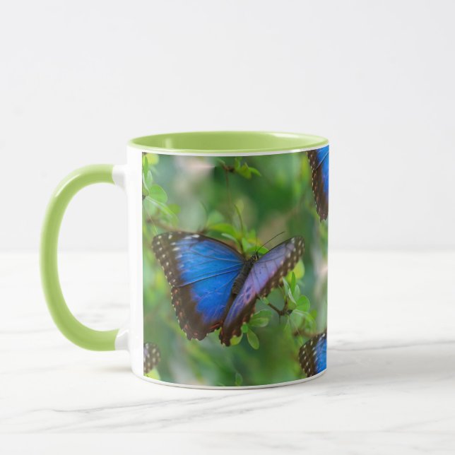 Blue Butterfly Mug (Left)
