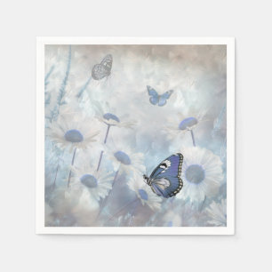 Blue Butterfly Napkin