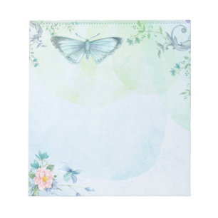 Blue Butterfly Notepad