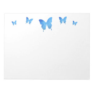 Blue Butterfly Notepad