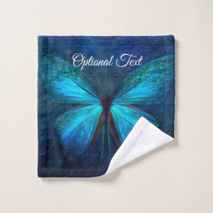 Blue Butterfly of Joy & Luck Bath Towel Set