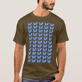 Blue Butterfly Pattern 17 T-Shirt