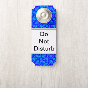 Blue Butterfly Pattern by Kenneth Yoncich Door Hanger