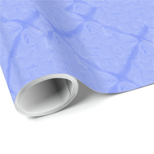 Blue Butterfly Pattern Wrapping Paper