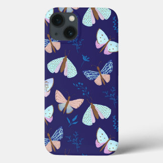 Blue Butterfly Patterned Phone Case