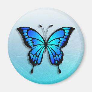 Blue Butterfly Personalised Name Magnet