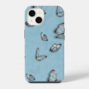 Blue Butterfly Phone Case Cute Y2K Aesthetic