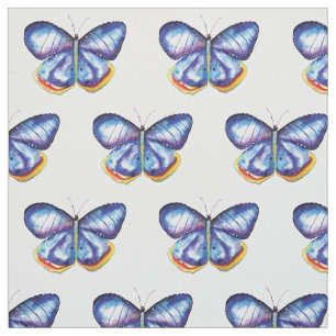 Blue Butterfly Pima Cotton (54" width) Fabric