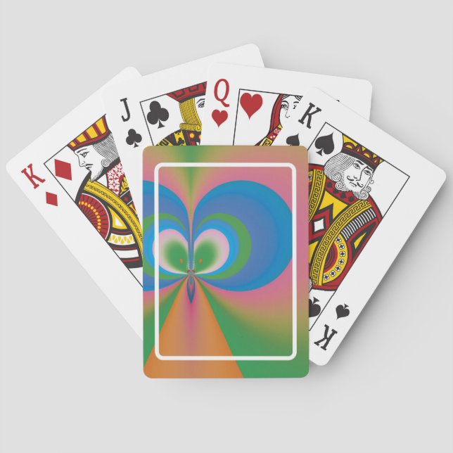 Blue Butterfly Playing Cards (Back)