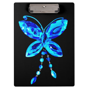 Blue Butterfly Prism Clipboard