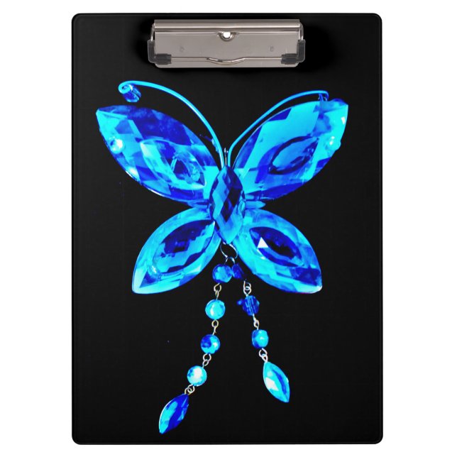 Blue Butterfly Prism Clipboard (Front)