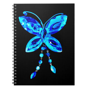 Blue Butterfly Prism Notebook